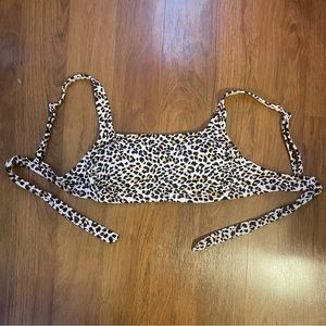 cheeta print bikini top